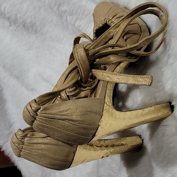 ♥️Auth GUCCI sandals Sexy Elegant block shoe sz 36.5 C ♥️ - Picture 6 of 16